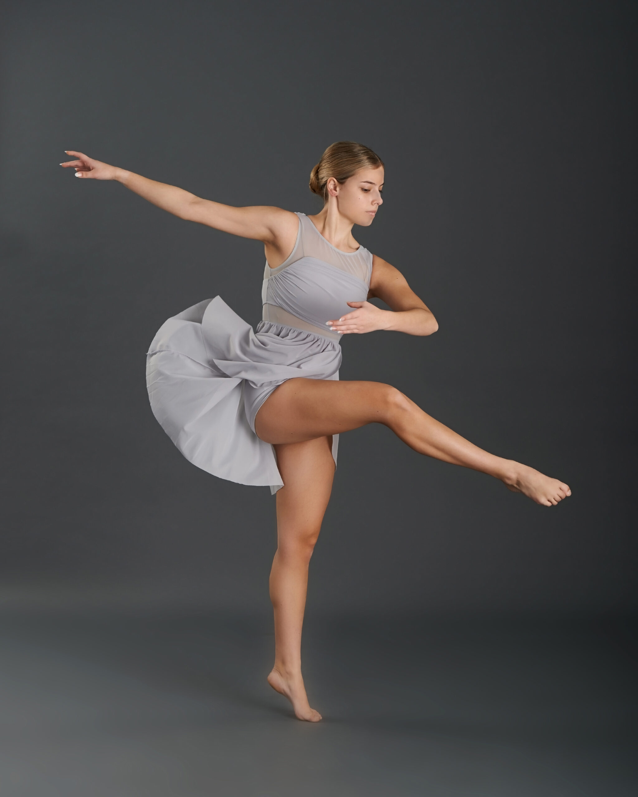 teenager dance student performing in recital at arlington dance