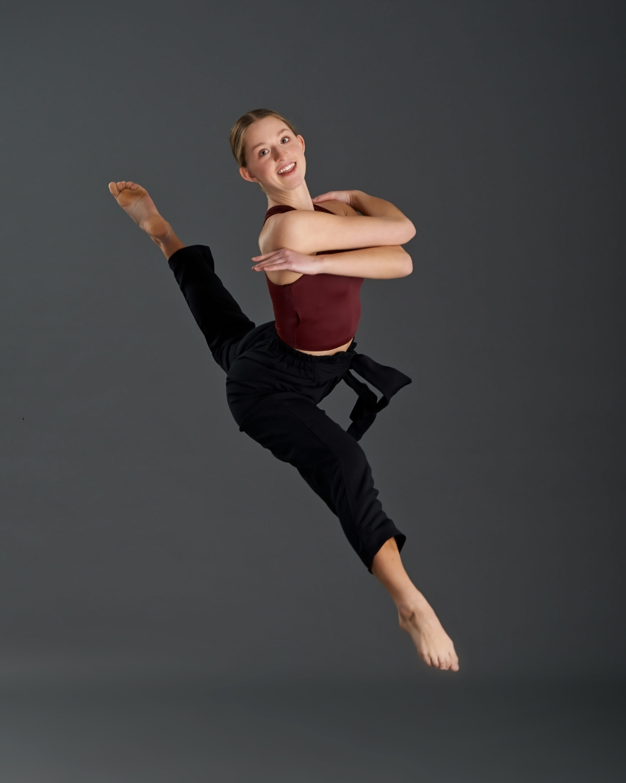 arlington dance academy dancer leaping 